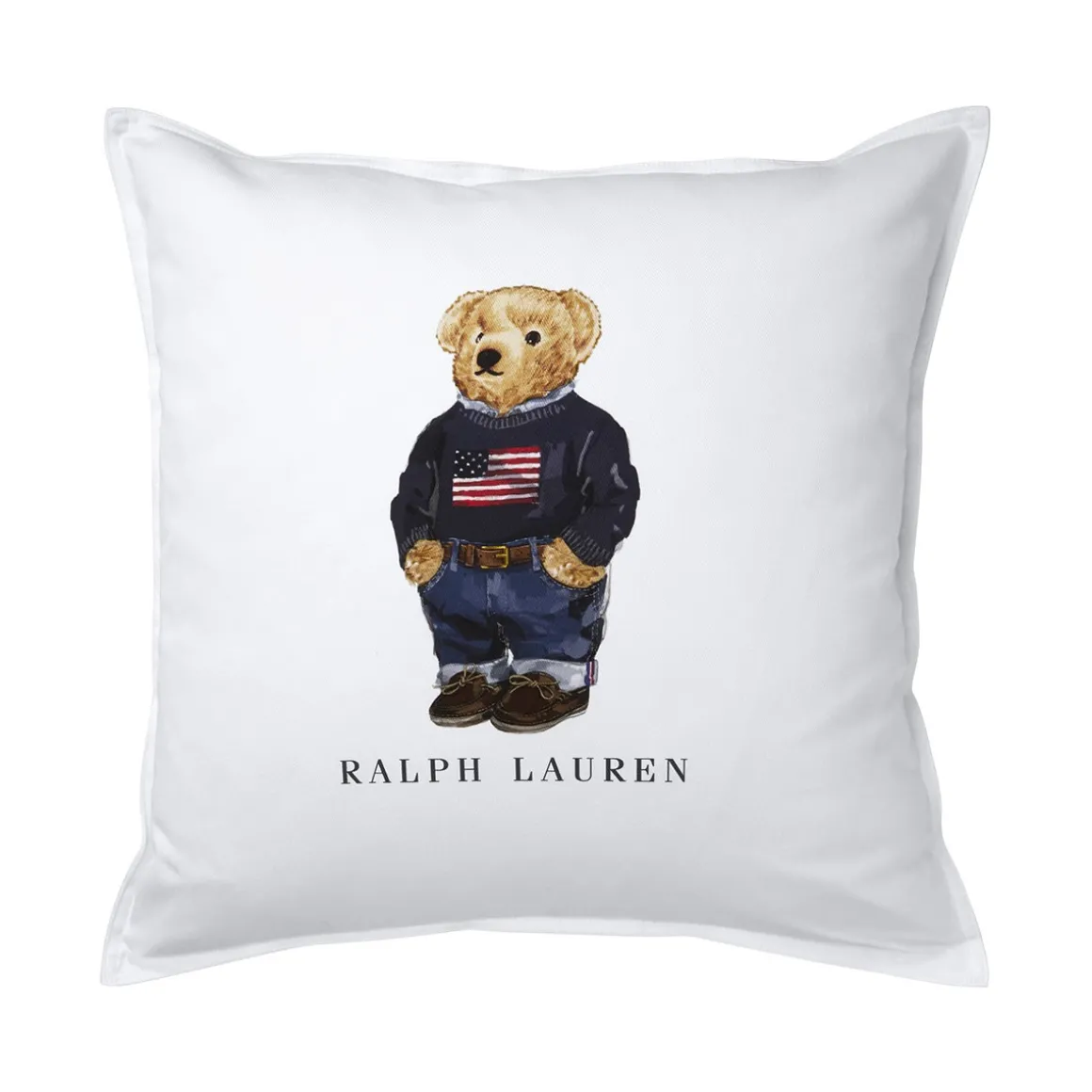 Yves Delorme Coussin Flag Sweater Bear- Coussins