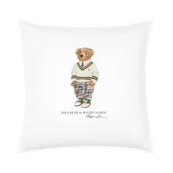Yves Delorme Coussin Preppy Hampton Bear- Coussins
