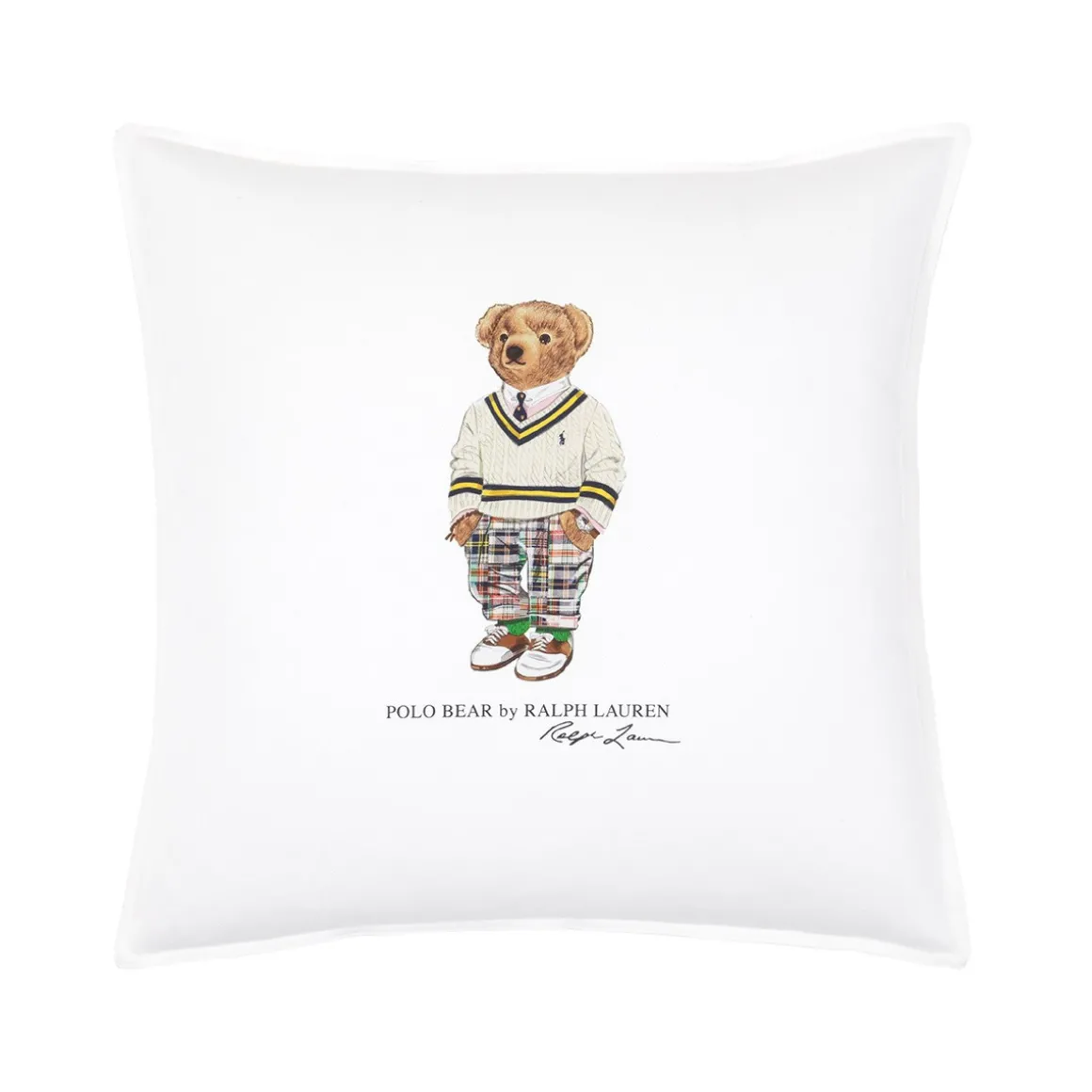 Yves Delorme Coussin Preppy Hampton Bear- Coussins