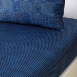 Yves Delorme Drap housse K Sashiko- Draps Housses