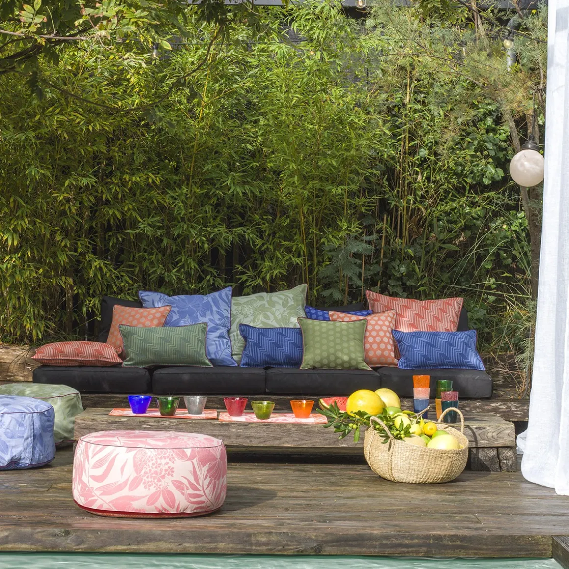 Yves Delorme Housse de coussin Nature Urbaine- Coussins