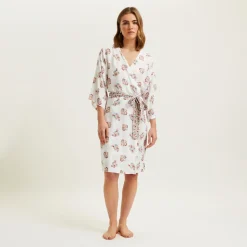 Yves Delorme Kimono court Tabarca- Robes De Chambre & Kimonos|Vêtements De Nuit