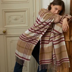 Yves Delorme Poncho Carreaux- Ponchos|Homewear & Loungewear