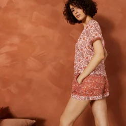 Yves Delorme Pyjama short Fleurs du désert- Pyjamas|Vêtements De Nuit