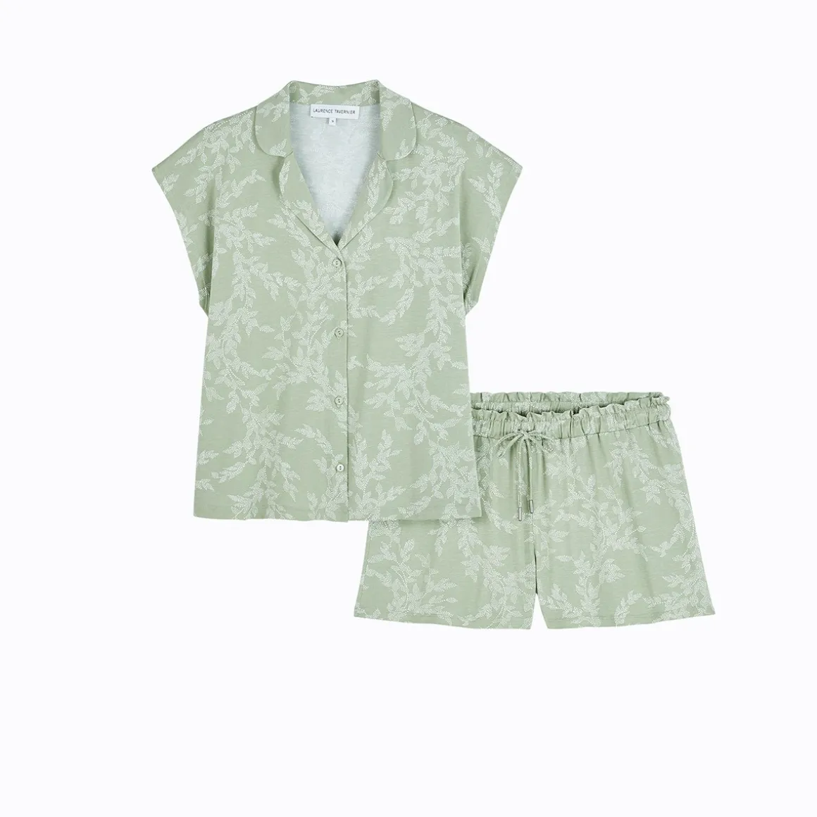 Yves Delorme Pyjama short Georgia- Pyjamas|Vêtements De Nuit