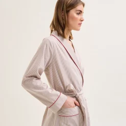 Yves Delorme Robe de chambre Essentiel rayé- Robes De Chambre & Kimonos|Vêtements De Nuit