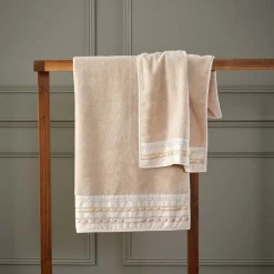 Yves Delorme Serviette de bain Régates Or- Serviettes De Bain