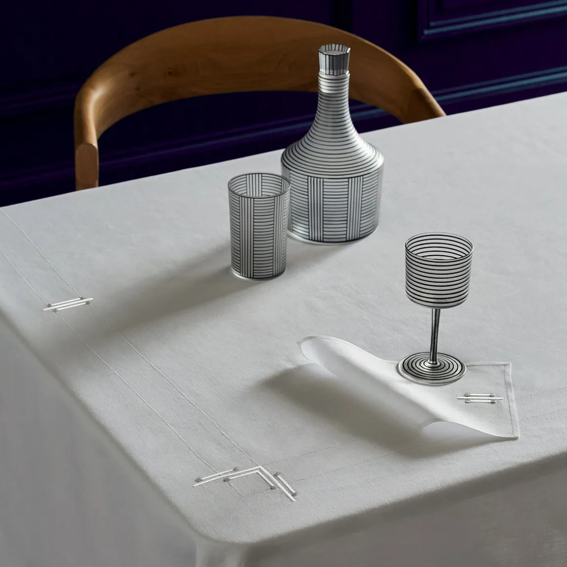 Yves Delorme Serviettes cocktail Piano- Serviettes De Table