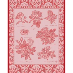 Yves Delorme Torchon Jardin des roses- Essuie Mains & Torchons